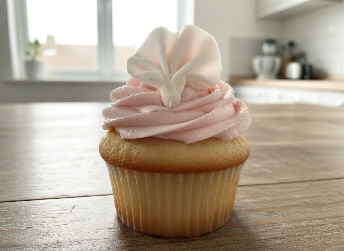 Edible hand fan decoration, Cake topper
