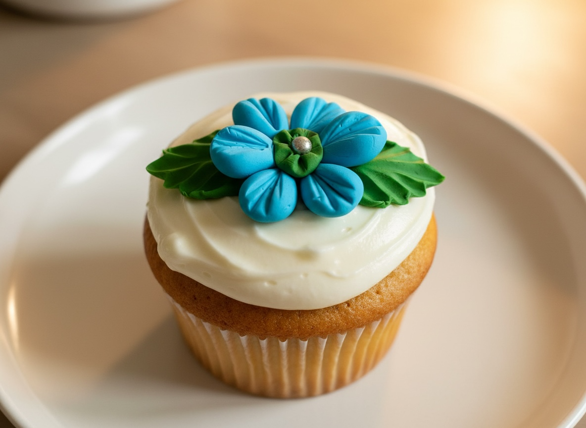 Edible flowers on leaf