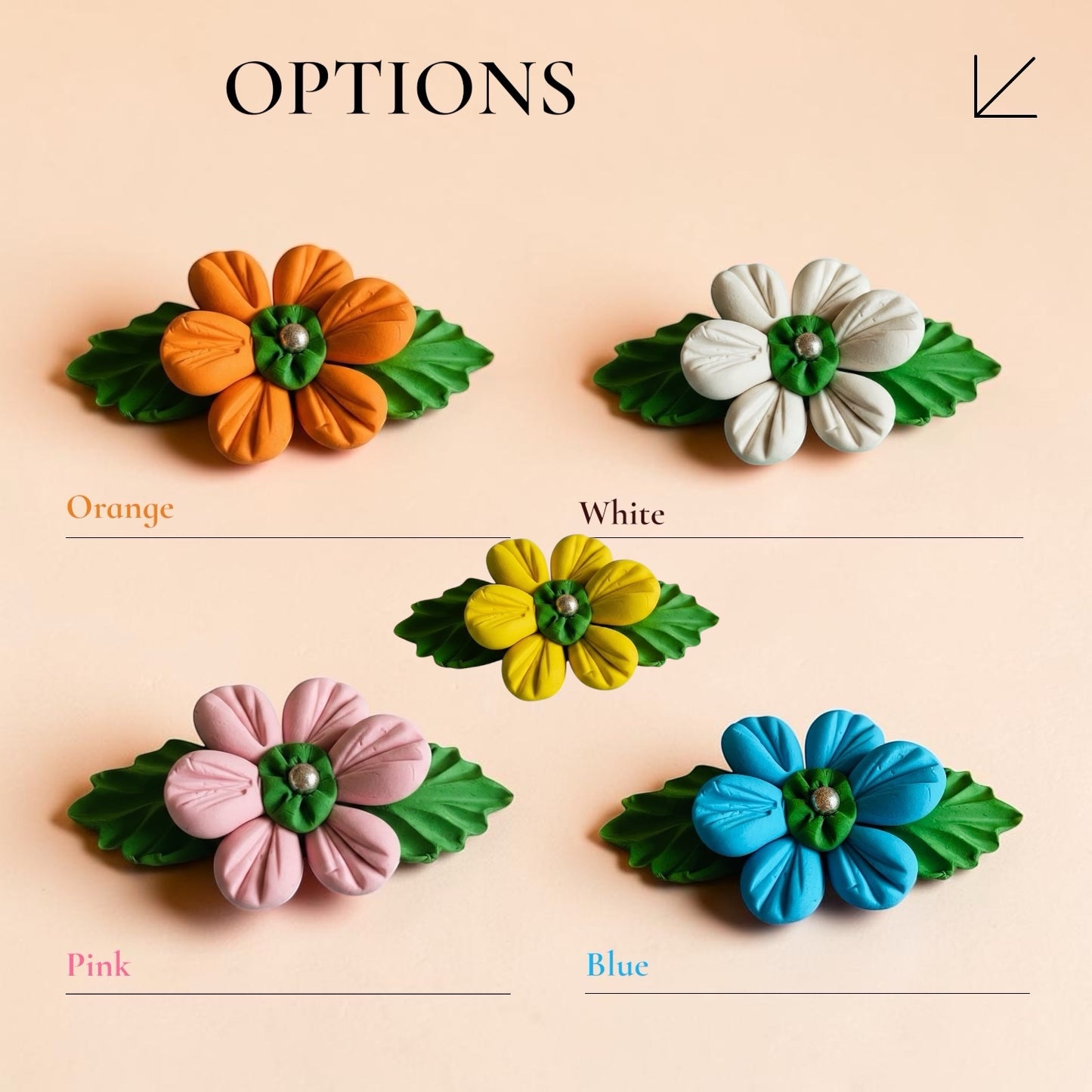 Edible flowers on leaf