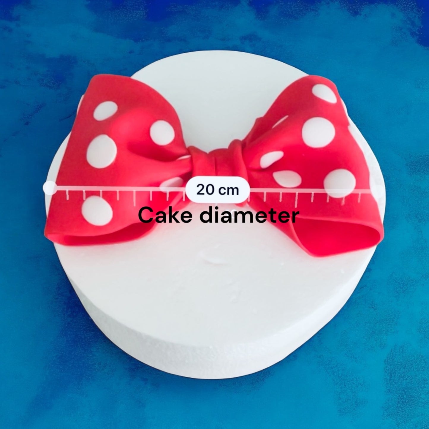 Cake Decoration Kit Red Bow